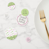Baby shower Confetti Sucre et épices rose N vert (Groupe)