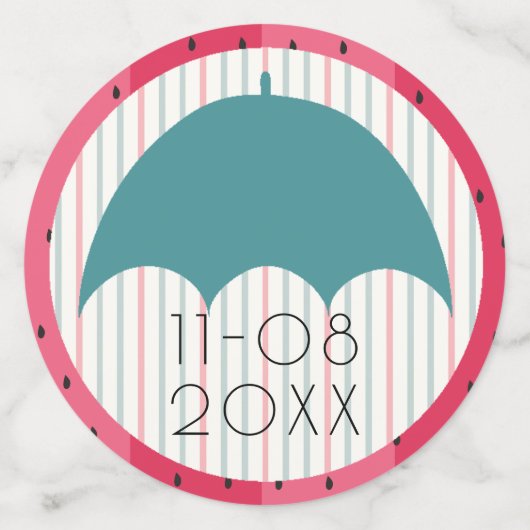 Baby shower Confetti Watermeloen (Grote achterkant)