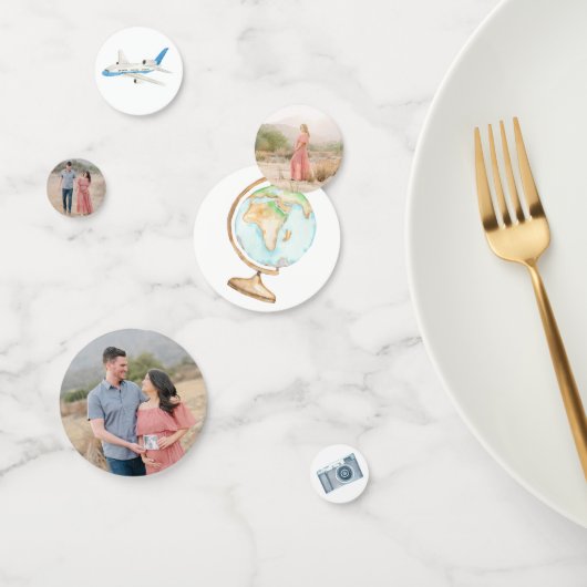 Baby shower Confetti World Travel Illustratie (Groep)