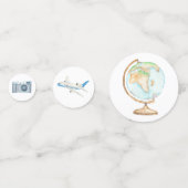 Baby shower Confetti World Travel Illustration (Devant)