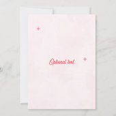 Baby shower coquette modifiable Invitation 2 (Dos)