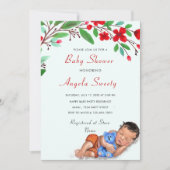 Baby shower couchage mignon Modèle d'invitation (Devant)