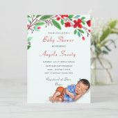 Baby shower couchage mignon Modèle d'invitation (Debout devant)