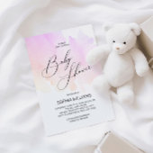Baby shower couleur aquarelle Invitation