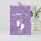 Baby shower couleur d'eau violet Modèle rectangle (Debout devant)