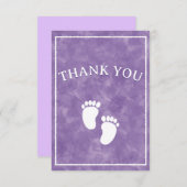 Baby shower couleur d'eau violet Modèle rectangle (Devant / Derrière)