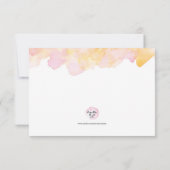 Baby shower couleur rose pour cartes Mama (Dos)