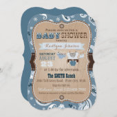 Baby shower Cowboy Bandanna Jumper Kaart (Voorkant / Achterkant)