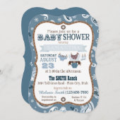 Baby shower Cowboy Bandanna Jumper Kaart (Voorkant / Achterkant)