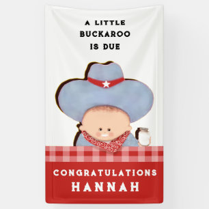 Baby shower Cowboy Congrats Spandoek