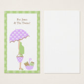 Baby shower Custom Gift Label Visitekaartjes (Voorkant /achterkant)