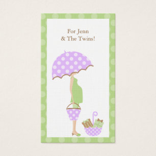 Baby shower Custom Gift Label Visitekaartjes