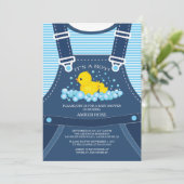Baby shower Cute Ducks Invitation (Debout devant)