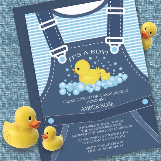 Baby shower Cute Ducks Invitation