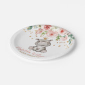 Baby shower Cute Hippo Paper Bord (Gekanteld)