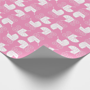  Baby shower Cute Pink Girl Cadeaupapier