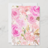 Baby shower cygne Invitation fille Swan Princesse (Dos)