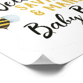 Baby shower d'abeilles Brunch Affiche de bienvenue (Coin)