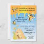 Baby shower d'abeilles Invitation avec ruche (Devant)