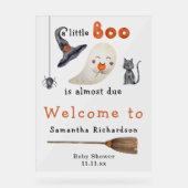 Baby shower d'accueil du fantôme d'Halloween (Recto)