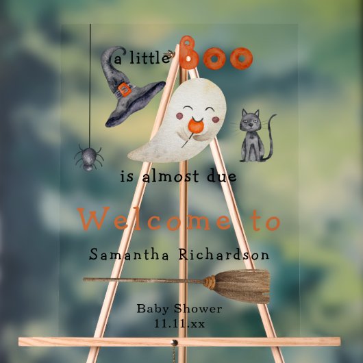 Baby shower d'accueil du fantôme d'Halloween (Neutre)