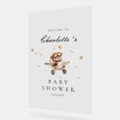 Baby shower d'accueil Teddy Bear & Airplane (Angle)
