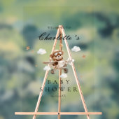 Baby shower d'accueil Teddy Bear & Airplane (Neutre)