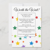 Baby shower d'adoption Invitation (Devant)