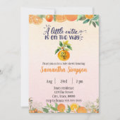 Baby shower d'agrumes Botanique Orange Invitation (Devant)