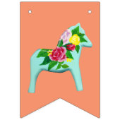 baby shower Dala Horse Party Bunting Vlaggetjes (Derde vlag)