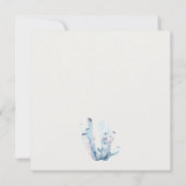 Baby shower d'algues sous-marines Invitation (Dos)