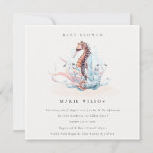 Baby shower d'algues sous-marines Invitation (Devant)