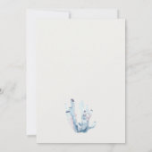 Baby shower d'algues sous-marines Invitation (Dos)