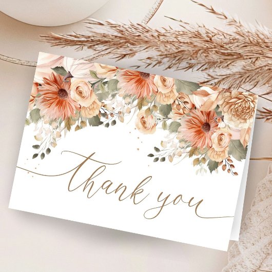 Baby shower D'Amour Automne Plié Merci