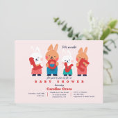 Baby shower d'amour Invitation (Debout devant)