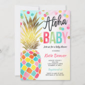 Baby shower d'ananas Invitation Douche tropicale (Devant)