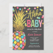 Baby shower d'ananas Invitation Douche tropicale (Devant)