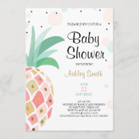 Baby shower d'ananas invitation Mariage tropicale