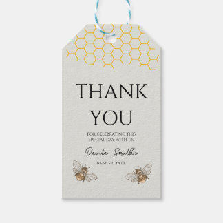 Baby shower dank je bijenkorf cadeaulabel