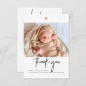 Baby shower Dank u Chic Signature Script Bedankkaart