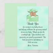 Baby shower dank u genderneutraal etnisch kaart (Voorkant / Achterkant)