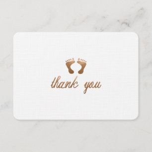 BABY SHOWER DANK U KARTFLAT BEDANKKAART