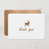 BABY SHOWER DANK U KARTFLAT BEDANKKAART