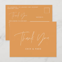 Baby shower dank u oranje elegant modern