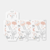 Baby shower Dank u Pathway to the Moon Bedankdoosjes (Uitgevouwen)