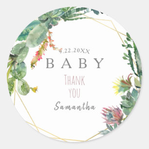 Baby shower Dank u Sticker