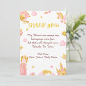 Baby shower Dank u wel kaarten (Staand voorkant)