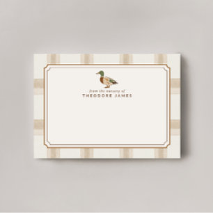 Baby Shower Dankkaart met Wilde Eend Bedankkaart