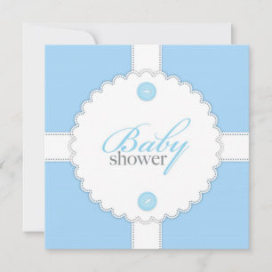 Baby shower Dantel Boy Invitation Appartement