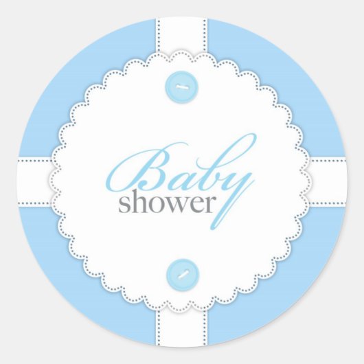Baby shower Dantel Boy Sticker (Voorkant)